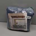 96 Inch Navy Pinch Pleated Linen Curtains 2 Panels Set for Living Room Bedroom Modern Memory Trained Semi Sheer Light Filtering Window Drapes with Hooks & Rings for Dining Room 50x96 Dark Blue Indigo