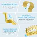 Hangers 20 Pack Gold Clothes Hangers for Closet Ultra Slim Metal Hangars Space Saving Coat Hanger, Heavy Duty Stainless Steel Suit Hanger for Adult Kids Golden Decor Home Essentials