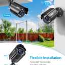 ZOSI 1080P HD TVI Security Camera for Home Office Surveillance CCTV System, 2MP Outdoor Indoor Weatherproof Bullet BNC Camera with Metal Housing, Night Vision, for 1080P/5MP/4K HD-TVI Analog DVR