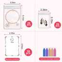 17Dec Large Transparent Jewelry Storage Book with 300 Pockets and 50 Jewelry Pouches,Travel Jewelry Organizer and Storage,Jewelry Binder Organizer for Earring,Bracelet,Necklace