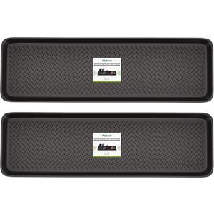 Matace 2 Pack Rubber Extra Large Shoe Tray for Entryway,Long Boot Tray,Slim Boot Mat for Indoor and Outdoor Use,16x55 in, Rectangular (Pack of 2)