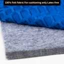 Felt Rug Pad - 1/2 10x14 Foot Extra Large Area Liner for All Floors and Trims, Thick Pad for Hardwood Floors Under Rugs, Keeps Rugs Softly and Securely in Place