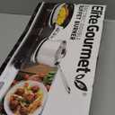 Elite Gourmet EDB-302BF# Countertop Double Cast Iron Burner, 1500 Watts Electric Hot Plate, Temperature Controls, Power Indicator Lights, Easy to Clean, Black