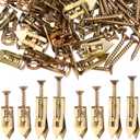 2 x PAGOW 80 Pcs Self-Drilling Anchors, Ancors and Screws for Heavy Duty, Metal Screw Anchors Kit, No Drill and Holes in Wall (4 Sizes)