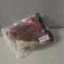 Cap Sleeve Summer Tops for Women Trendy Floral Print Casual V Neck T Shirts Petal Sleeve Blouses (Red, M)