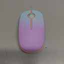 Vssoplor Wireless Mouse, 2.4G Slim Portable Computer Laptop Mouse with Nano Receiver Quiet Silent Optical Mice for Notebook, PC, Laptop, Computer-Mint Green to Purple