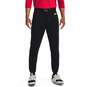Under Armour Men's Utility Baseball Pant Closed 22, (001) Black / / White, Small