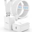 45W Super Fast Charger Type C for iPhone 17 16 15,Samsung S25 S24 Charger Block with 10FT USB C Charging Cord for iPhone 17Air 16 15 Pro Max/Pro/Plus,S25/S24/Ultra-White