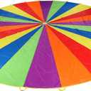 Sonyabecca Play Parachute for Kids Tent Cooperative Team Building Birthday Games (20ft)