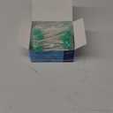 (50 Pack) Disposable Oral Swabs, Sterile Dental Sponge Swabsticks Unflavored for Mouth & Gum Cleaning (Toothed Sky Blue)