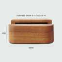 COREMINDED Adjustable Dual Vertical Laptop Stand for Desk, Wooden Laptop Holder, MacBook Pro Stand, Wood Mac Air Dock