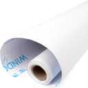 Total Blackout Window Film: 100% Light Blocking Film with White Sides - Heat Resistant, Room Darkening, Static Cling Film for Privacy & Day Sleep - No Residue, Stops UV, Easy Removal (36 x 288 in.)