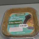 400 Pcs Air Fryer Paper Liners, 8" Square Air Fryer Liners Disposable, Heavy-Duty Parchment Paper for 5-8 qt Airfryer Basket, Non-Stick & Non-Leak Airfryer Liners for Deep Fryer Parts & Accessories