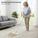 Telescopic Carpet Rake for Pet Hair, 36-55" Adjustable Rug Rake to Remove Dog Cat Hair & Fluff Matted Carpet, Stand Up Cleaning Tool for Under Furniture