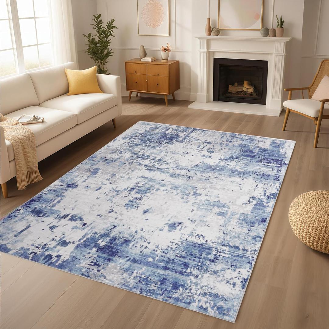 6x9 Area Rugs for Living Room - Non-Slip Soft Washable Rug for Bedroom, Dining Room, Home Office | Durable Comfortable & Stylish Design