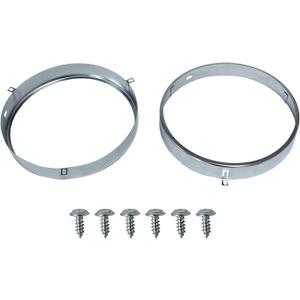 7" Headlight Bulb Retaining Retainer Trim Ring Set For Chevy Camaro Oldsmobile - Headlight Three Tab Retaining Ring Set