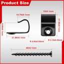Dunzy 80 Pack 304 Stainless Steel Start Clips Universal Decking Clip with Decking Screws for Composite Deck Boards, Hidden Fasteners