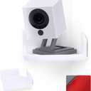Mini Corner Shelf Mount for Security Cameras, Baby Monitors, Speakers, Plants & More, Universal Holder, Strong Adheasive, Easy to Install, No Mess, Screwless by Brainwavz (White)