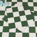 Peel and Stick Floor Tile Waterproof, 20 Pcs Green and White Peel and Stick Flooring, 11.8in X 11.8in Easy to Install Vinyl Flooring for Bathroom Bedroom