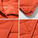 Gacaky Women's Puffer Vest Sleeveless Button Down Outerwear Warm Quilted Lightweight Down Winter Jackets Coats (S)