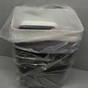 Lysam Small Trash Can, 3 Pack 4 Gallons Bathroom Garbage Can with Lid Press-Top, Small Waste Basket with Trash Bags