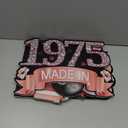 7Pcs Rose Gold 50th Birthday Yard Sign Decorations for Women,Happy 50th Birthday Made in 1975 Lawn Sign Party Supplies,Fifty Year Old Birthday Outdoor Yard Decor with Stakes