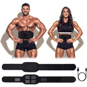 ABS Stimulator,Ab Machine,Abdominal Toning Belt Workout Portable Ab Stimulator Home Office Fitness Workout Equipment