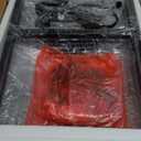 Furologee TV Stand with Power Outlets, Entertainment Center with Open Storage Shelves for TVs up to 55 Inch, Media Console Table with Soundbar Shelf for Living Room, Bedroom, Rustic Brown