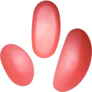 LYMGS Soft Silicone Pottery Clay Sculpt Tools Set, Smooth Artists Ceramic Shaping Tool for Potter Modeling Soft Rib, Red 3 Different Size