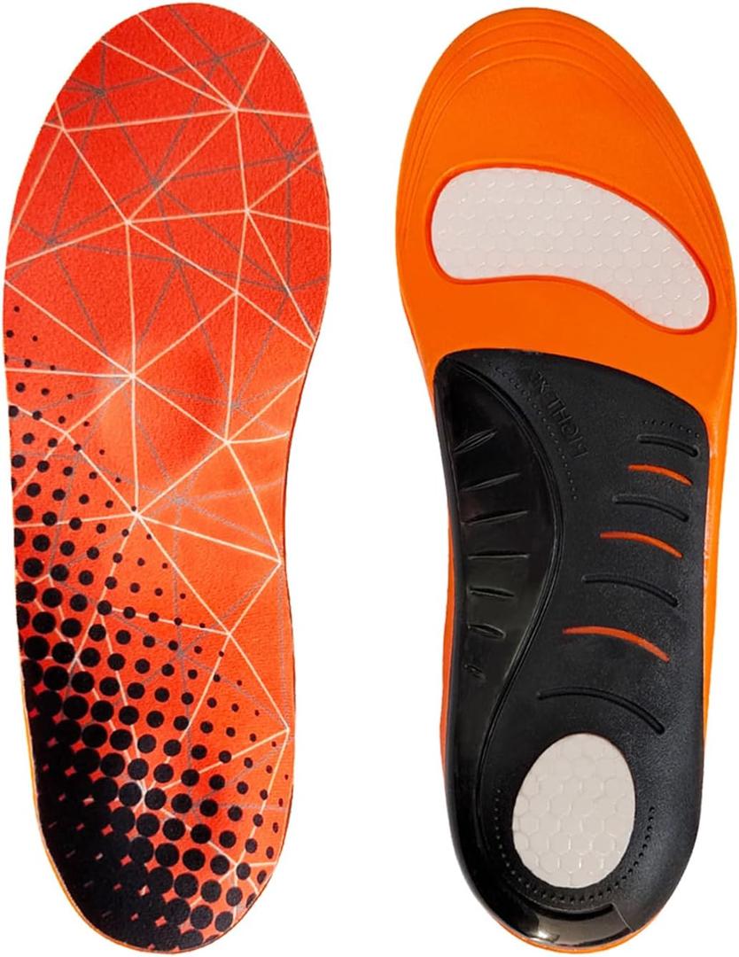 Insoles for Hey Dude Men's and Women's Shoes Replacement, Footwear Inserts for Arch Support Inserts to Help Reduce Fatigue Cushion Shock Absorbing (S, Men 6.5-8.5/Women 7.5-9.5)