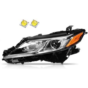 2018-2022 Camry L LE SE Headlights,LED Projector Headlight Assembly Compatible with Toyota Camry 2018 2019 2020 2021 2022 Replacement Left Driver Side TO2502255 81150-06C40