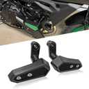 for NINJA500 Z500 SE Ninja 500 z500 se 2024 2025 2026 Accessories Engine Anti-Fall Protection Cover Motorcycle Body Anti-Fall Block Side Cover Protection Frame Slider Impact Engine Drop pad (Black)