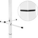 QWORK Professional Metal Sports Gear Drying Rack, 5522 Inches, Includes Hanging Clips and Wrist Band, Ideal for Hockey, Football, Lacrosse Equipment