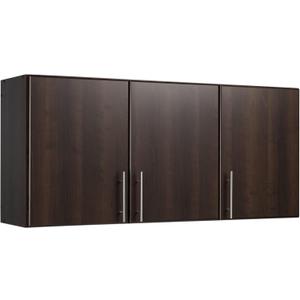 Prepac Elite 54" Wall Cabinet, Espresso Storage Cabinet with 2 Adjustable Shelves, Storage Closet for Pantry, Kitchen and Bathroom 12" D x 54" W x 24" H