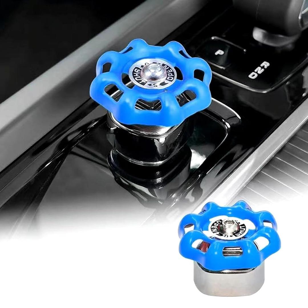 for Volvo S60 XC60 V60 XC90 S90 V90 Start Stop Engine Switch Button Decoration Cover Modifications Interior Accessories (Sky Blue)