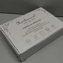 Horbaunal 5 Pcs White Ruffle Duvet Cover Queen Size Soft Microfiber Shabby Chic Ruffled Duvet Cover Set, Vintage French Country Ruffle Bedding Set with Zipper Closure & Corner Ties, 90" x 90"