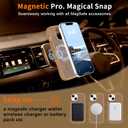 Hualele Magnetic for iPhone 13 & iPhone 14 Case, Compatible with MagSafe, Military Grade Dropproof Translucent Matte Back Cute Curly Wave Edge Slim Phone Case,Brown