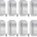 8 Pcs Trowel Blades Stainless Steel Combination Blade for Concrete Masonry Refinishing (8X 14)