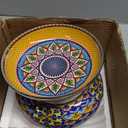 HENXFEN LEAD 33 oz Ceramic Pasta Bowls Set of 4, 8 Inch Wide & Shallow Bowls  Colorful Serving Bowls for Salad, Soup, Pasta, Microwave & Dishwasher Safe