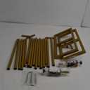 Over The Table Rod Stand with Clamps Adjustable 46-100in Length 29-55in Height Table Balloon Arch Stand Decorating Rod Hanging (Gold)