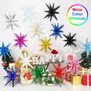 9Pcs Gold Star Balloons, Large Explosion Star Foil Balloons, Metallic Gold Mylar Spike Balloon for Birthday Wedding Anniversary New Year Christmas Graduation Party, 3 Pcs 27Inch & 6 Pcs 22Inch