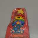 Rainbow Crochet Christmas Tree Decoration, Handmade Holiday Ornament with Pearls and Stars (Multiple Colors)