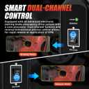 EPB Brake Release & Reset Tool 10V~14V DC Electronic Parking Brake Tools Emergency EPB Service Tool Overcurrent Protection Brake Caliper Tool with 2 Connect Ways&3 Fuse for Auto Repair,Car Road Rescue
