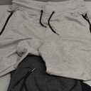 BROOKLYN VERTICAL Men's 3 Pack Fleece Cotton Active Jogger Shorts with Zipper Pockets and Drawstring | Size S