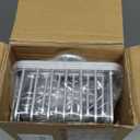 Shower Caddy Hanging, Shower Organizer Hanging, Aluminum Shower Racks for Inside Shower with Hooks for Razor, Never Rust Bathroom Organizers and Storage with Soap Holder, Bright Silver