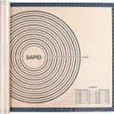 Sapid Extra Thick Silicone Pastry Mat Non-slip with Measurements for Non-stick Silicone Baking Mat Extra Large, Dough Rolling, Pie Crust, Kneading Mats, Countertop, Placement Mats (24" x 36", Gray)