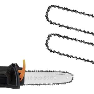 16 inch Chainsaw Chain, 3/8" LP Pitch Chains .050" Gauge 56 Drive Links for Craftsman Poulan Greenworks Ryobi 91pj056x MS 180 Echo CS-280 CS1600 CS400 and DeWalt DCCS690-49162715, S56 CS1400 (2 Pack)