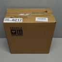 Elsjoy 6 Pack 10 Inch Large Glass Dinner Plate, Clear Round Serving Plate Vintage Embossed Dinnerware for Salad, Pasta, Fruits