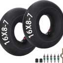 16x8.00-7(16x8-7 16/8-7) Inner Tube with TR13 Straight Valve Stem Replacement for ATV Quad Bike Golf Cart Lawn Mowers Snow Blowers Farm Tractors Wheelbarrows Trailers