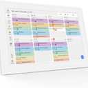 Digital Calendar, 10.1-inch Smart Wall Planner Electronic Calendar & Chore Chart, Smart Touchscreen Interactive Display for Family Schedules, Organize Your Daily & Family Routines, Desk & Wall Mount (White)